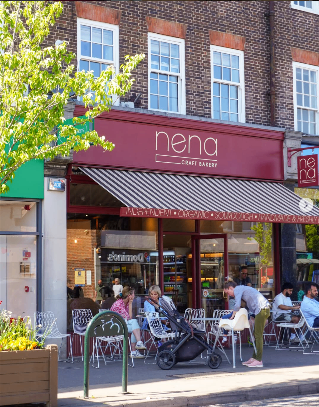 Nena Craft Bakery storefront on Sycamore Road in Amersham